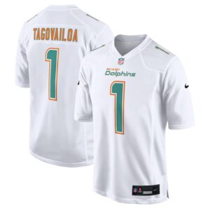 Tua Tagovailoa Miami Dolphins Nike Fashion Game Jersey - White- 49Native