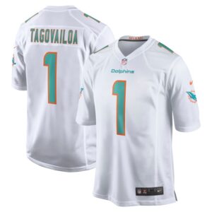 Tua Tagovailoa Miami Dolphins Nike Game Jersey - White- 49Native