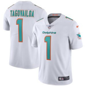 Tua Tagovailoa Miami Dolphins Nike Vapor Limited Jersey - White- 49Native