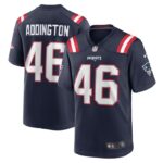 Tucker Addington New England Patriots Nike Home Game Player Jersey - Navy- 49Native