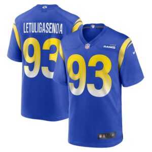 Tuli Letuligasenoa Los Angeles Rams Nike Game Jersey -  Royal- 49Native