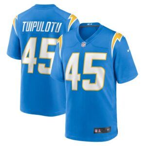 Tuli Tuipulotu Los Angeles Chargers Nike Team Game Jersey - Powder Blue- 49Native