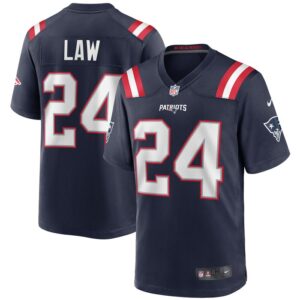 Ty Law New England Patriots Nike Game Retired Player Jersey - Navy- 49Native