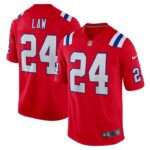 Ty Law New England Patriots Nike Retired Player Alternate Game Jersey - Red- 49Native