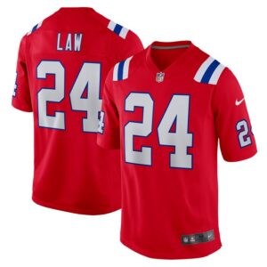 Ty Law New England Patriots Nike Retired Player Alternate Game Jersey - Red- 49Native