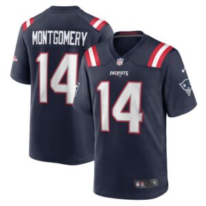 Ty Montgomery New England Patriots Nike Player Game Jersey - Navy- 49Native