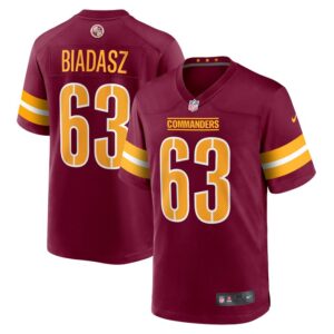Tyler Biadasz Washington Commanders Nike Game Jersey -  Burgundy- 49Native