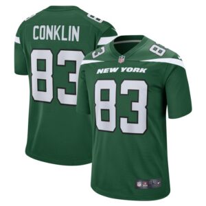 Tyler Conklin New York Jets Nike Game Jersey - Gotham Green- 49Native