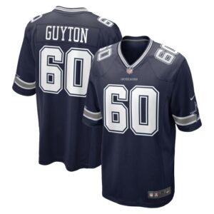 Tyler Guyton Dallas Cowboys Nike 2024 NFL Draft First Round Pick Player Game Jersey - Navy- 49Native