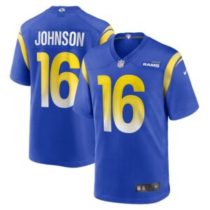 Tyler Johnson Los Angeles Rams Nike Team Game Jersey -  Royal- 49Native