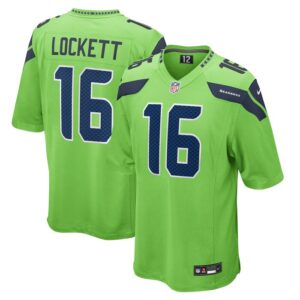 Tyler Lockett Seattle Seahawks Nike  Game Jersey - Neon Green- 49Native
