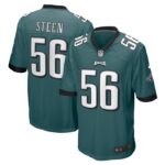 Tyler Steen Philadelphia Eagles Nike Team Game Jersey - Midnight Green- 49Native