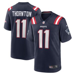 Tyquan Thornton New England Patriots Nike Game Player Jersey - Navy- 49Native