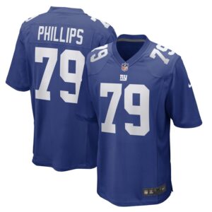 Tyre Phillips New York Giants Nike Game Player Jersey - Royal- 49Native