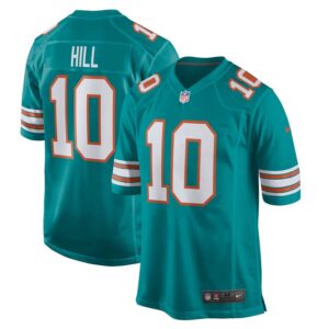 Tyreek Hill Miami Dolphins Nike Alternate Game Jersey - Aqua- 49Native