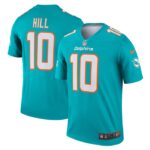 Tyreek Hill Miami Dolphins Nike Legend Jersey - Aqua- 49Native