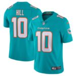 Tyreek Hill Miami Dolphins Nike Team Vapor Limited Jersey - Aqua- 49Native