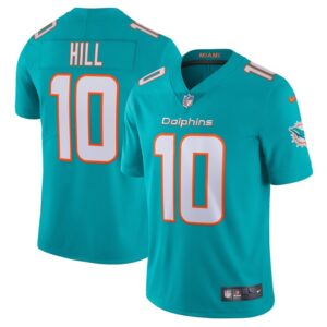 Tyreek Hill Miami Dolphins Nike Team Vapor Limited Jersey - Aqua- 49Native
