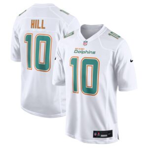 Tyreek Hill Miami Dolphins Nike Fashion Game Jersey - White- 49Native