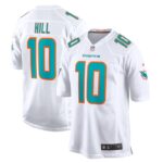 Tyreek Hill Miami Dolphins Nike Game Jersey - White- 49Native