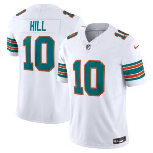 Tyreek Hill Miami Dolphins Nike Vapor F.U.S.E. Limited Jersey - White- 49Native
