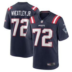Tyrone Wheatley New England Patriots Nike Team Game Jersey -  Navy- 49Native