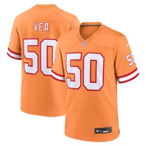 Vita Vea Tampa Bay Buccaneers Nike Throwback Game Jersey - Orange- 49Native