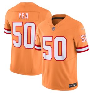 Vita Vea Tampa Bay Buccaneers Nike Vapor F.U.S.E. Limited Jersey - Orange- 49Native