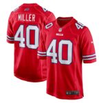 Von Miller Buffalo Bills Nike Alternate Game Jersey - Red- 49Native