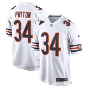 Walter Payton Chicago Bears Nike Retired Player Away Game Jersey - White- 49Native