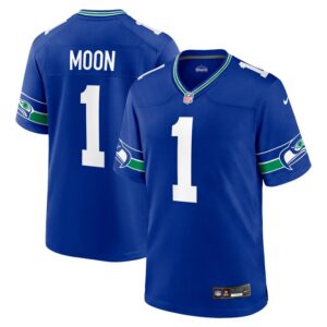 Warren Moon Seattle Seahawks Nike Throwback Retired Player Game Jersey - Royal- 49Native