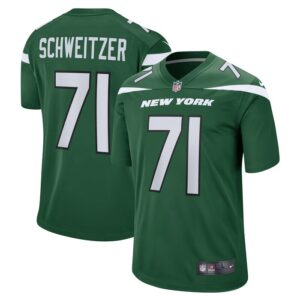 Wes Schweitzer New York Jets Nike Game Jersey - Green- 49Native
