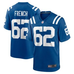 Wesley French Indianapolis Colts Nike Game Player Jersey - Royal- 49Native