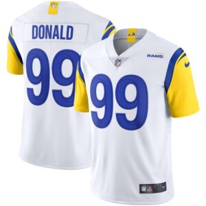 Aaron Donald Los Angeles Rams Nike Alternate Vapor Limited Jersey - White- 49Native