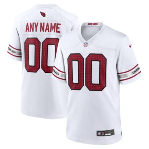Arizona Cardinals Nike Custom Game Jersey - White- 49Native