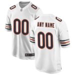 Chicago Bears Nike Custom Game Jersey - White- 49Native