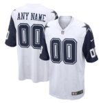 Dallas Cowboys Nike Alternate Custom Game Jersey - White- 49Native