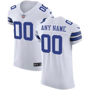 Dallas Cowboys Nike Vapor Untouchable Custom Elite Jersey - White- 49Native