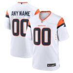 Denver Broncos Nike Mile High Collection Custom Game Jersey - White- 49Native