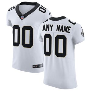 New Orleans Saints Nike Vapor Untouchable Elite Custom Jersey - White- 49Native