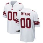New York Giants Nike Custom Game Jersey - White- 49Native