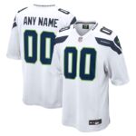 Seattle Seahawks Nike Custom Game Jersey - White- 49Native