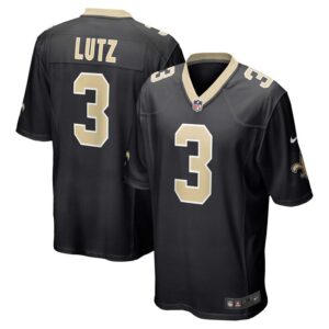 Wil Lutz New Orleans Saints Nike Game Jersey - Black- 49Native