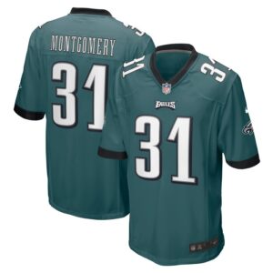 Wilbert Montgomery Philadelphia Eagles Nike Retired Player Jersey - Midnight Green- 49Native