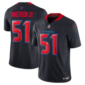 Will Anderson Jr. Houston Texans Nike 2nd Alternate Vapor F.U.S.E. Limited Jersey - Navy- 49Native