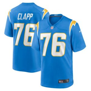 Will Clapp Los Angeles Chargers Nike Game Jersey - Powder Blue- 49Native