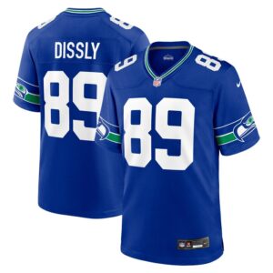 Will Dissly Seattle Seahawks Nike Throwback Player Game Jersey - Royal- 49Native