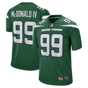 Will McDonald IV New York Jets Nike 2023 NFL Draft First Round Pick Game Jersey - Gotham Green- 49Native