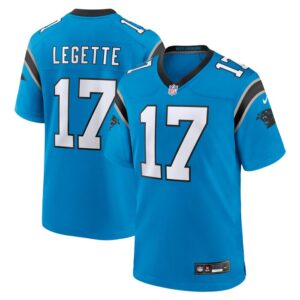 Xavier Legette Carolina Panthers Nike Alternate Game Jersey -  Blue- 49Native