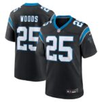 Xavier Woods Carolina Panthers Nike Team Game Jersey - Black- 49Native